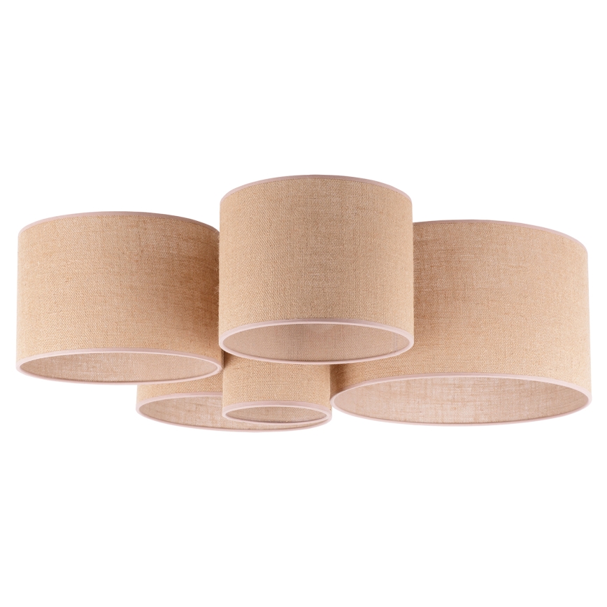 Duolla - Kattovalo ROLLER PENTO 5xE27/60W/230V beige