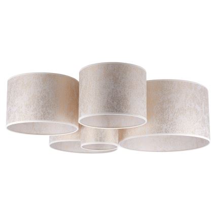 Duolla - Kattovalo ROLLER PENTO 5xE27/60W/230V kulta