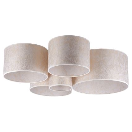 Duolla - Kattovalo ROLLER PENTO 5xE27/60W/230V kulta