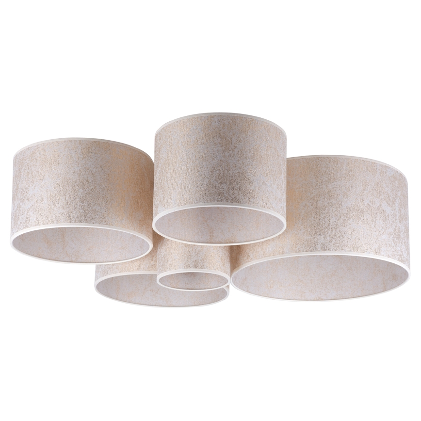 Duolla - Kattovalo ROLLER PENTO 5xE27/60W/230V kulta