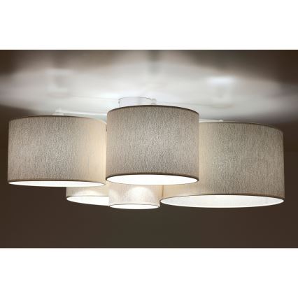 Duolla - Kattovalo ROLLER PENTO 5xE27/60W/230V kulta