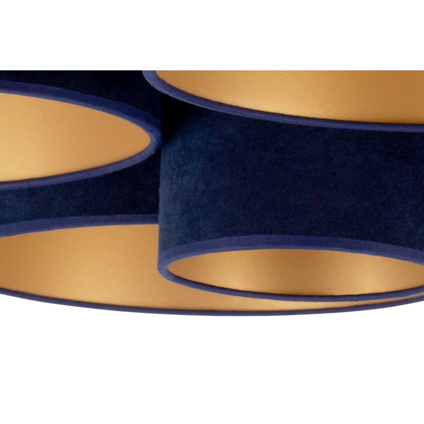 Duolla - Kattovalo ROLLER PENTO 5xE27/60W/230V sininen