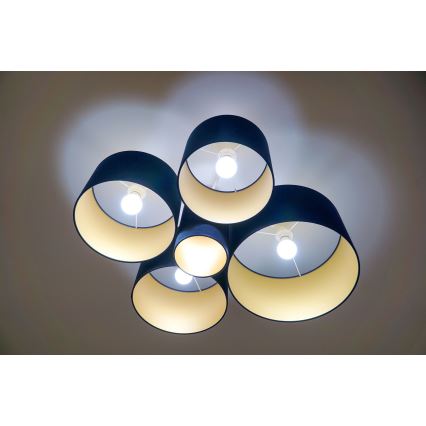 Duolla - Kattovalo ROLLER PENTO 5xE27/60W/230V sininen