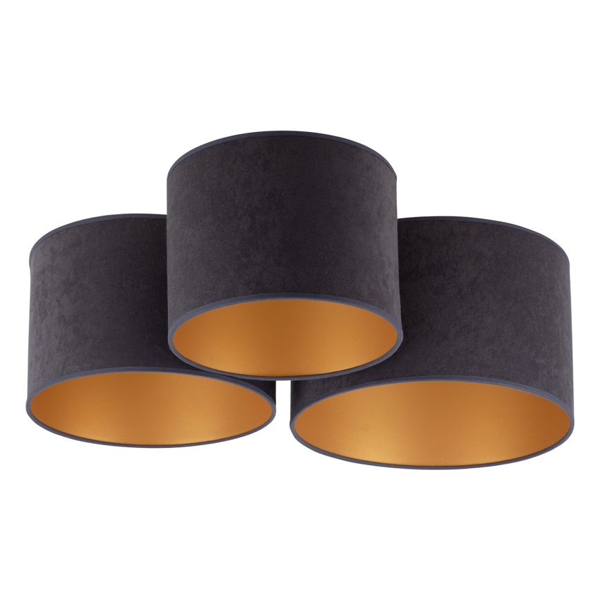 Duolla - Kattovalo ROLLER TRIO 3xE27/60W/230V antrasiitti