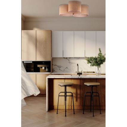 Duolla - Kattovalo ROLLER TRIO 3xE27/60W/230V beige