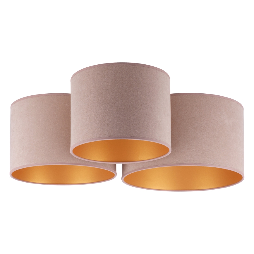 Duolla - Kattovalo ROLLER TRIO 3xE27/60W/230V ruskea