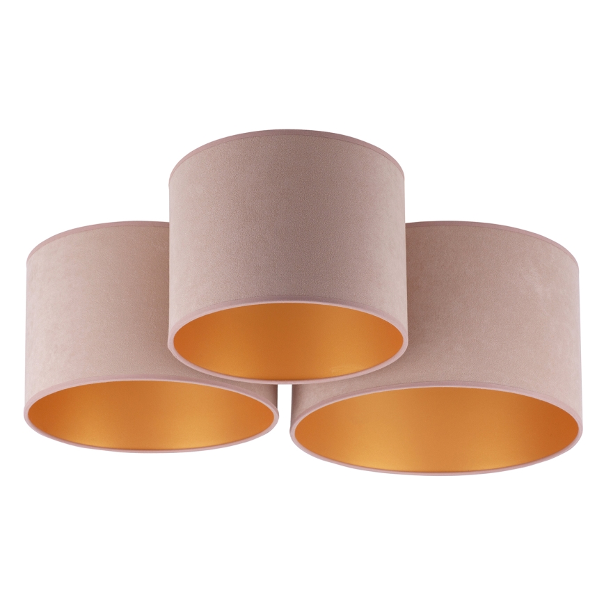 Duolla - Kattovalo ROLLER TRIO 3xE27/60W/230V ruskea