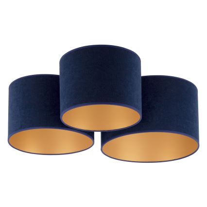 Duolla - Kattovalo ROLLER TRIO 3xE27/60W/230V sininen