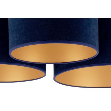 Duolla - Kattovalo ROLLER TRIO 3xE27/60W/230V sininen