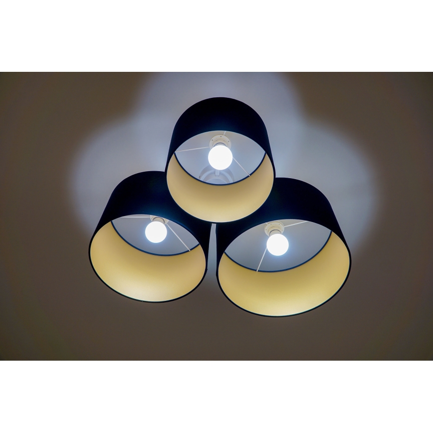 Duolla - Kattovalo ROLLER TRIO 3xE27/60W/230V sininen