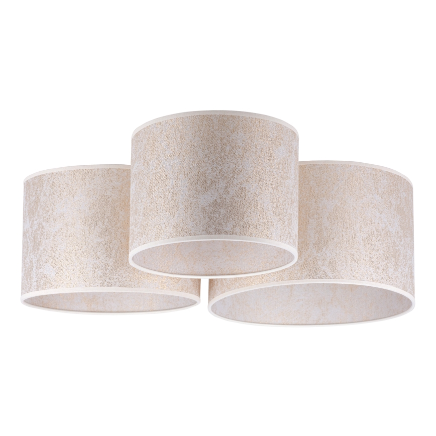 Duolla - Kattovalo ROLLER TRIO 3xE27/60W/230V valkoinen/kulta