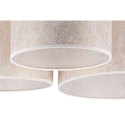 Duolla - Kattovalo ROLLER TRIO 3xE27/60W/230V valkoinen/kulta