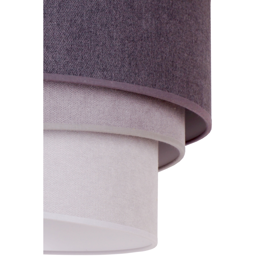 Duolla - Kattovalo TRIO 1xE27/15W/230V halk. 45 cm antrasiitti/harmaa/valkoinen