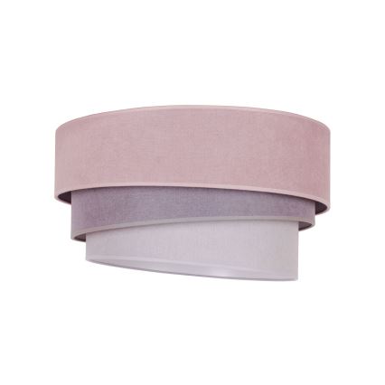 Duolla - Kattovalo TRIO 1xE27/15W/230V halk. 45 cm vaaleanpunainen/harmaa/valkoinen