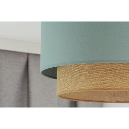 Duolla - Kiinteä kattokruunu  BOHO 1xE27/15W/230V halkaisija 45 cm vihreä/ruskea