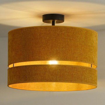 Duolla - Kiinteä kattokruunu DOUBLE 1xE27/15W/230V halkaisija 40 cm oranssi