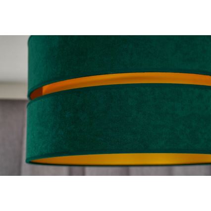 Duolla - Kiinteä kattokruunu DUO 1xE27/15W/230V halkaisija 40 cm vihreä/kulta