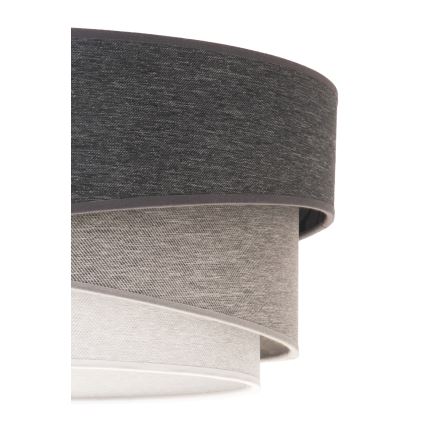 Duolla - Kiinteä kattokruunu KOBO 1xE27/15W/230V halkaisija 45 cm harmaa/valkoinen