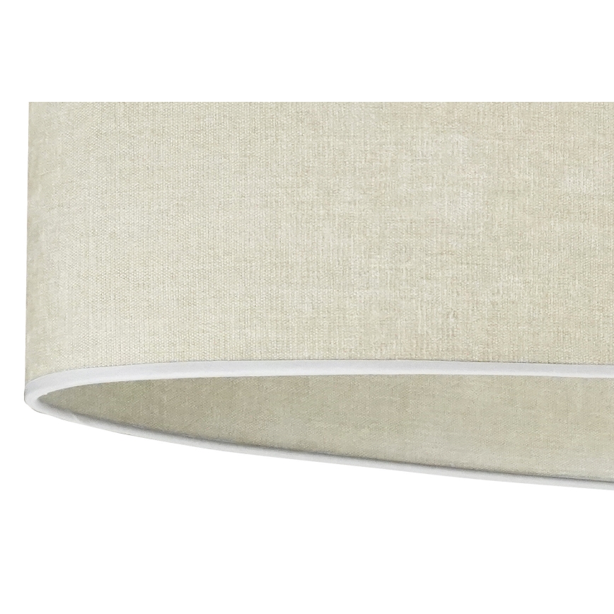 Duolla - Kiinteä kattokruunu OVAL 1xE27/15W/230V harmaa