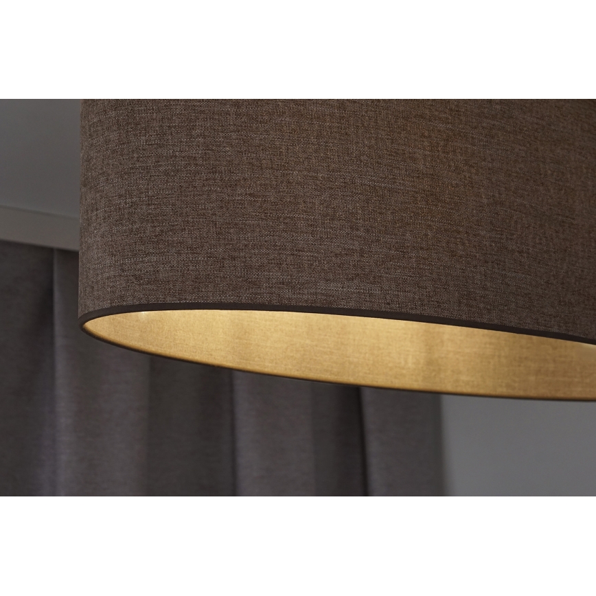 Duolla - Kiinteä kattokruunu OVAL 1xE27/15W/230V ruskea