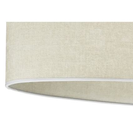 Duolla - Kiinteä kattokruunu OVAL 2xE27/15W/230V harmaa