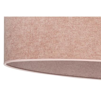 Duolla - Kiinteä kattokruunu OVAL 2xE27/15W/230V vaaleanpunainen