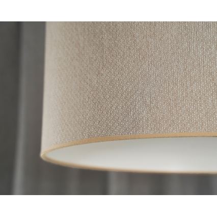 Duolla - Kiinteä kattokruunu ROLLER ECO RECYCLING 1xE27/15W/230V halkaisija 45 cm kerma