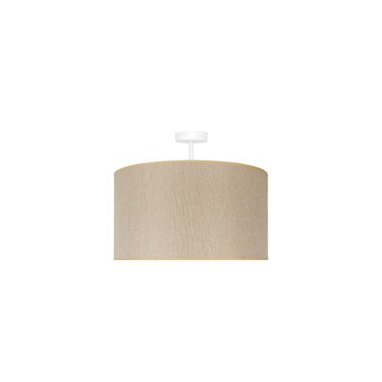 Duolla - Kiinteä kattokruunu ROLLER ECO RECYCLING 1xE27/15W/230V halkaisija 45 cm kerma