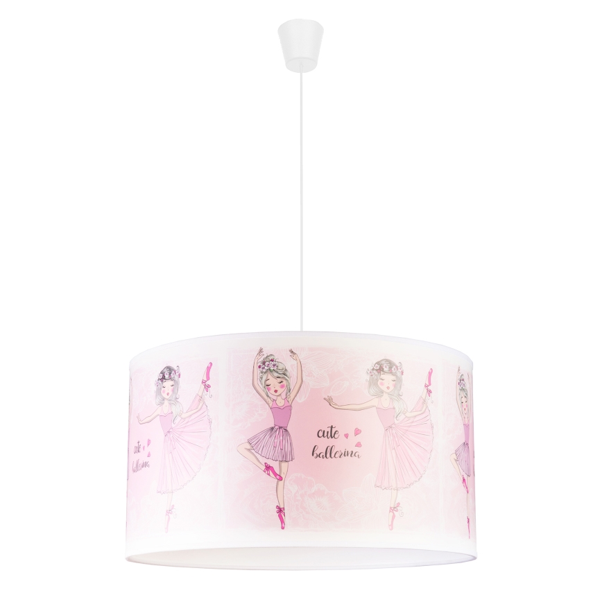 Duolla - Lasten riipuskattokruunu johdossa PRINT M 1xE27/40W/230V halkaisija 35 cm ballerinat