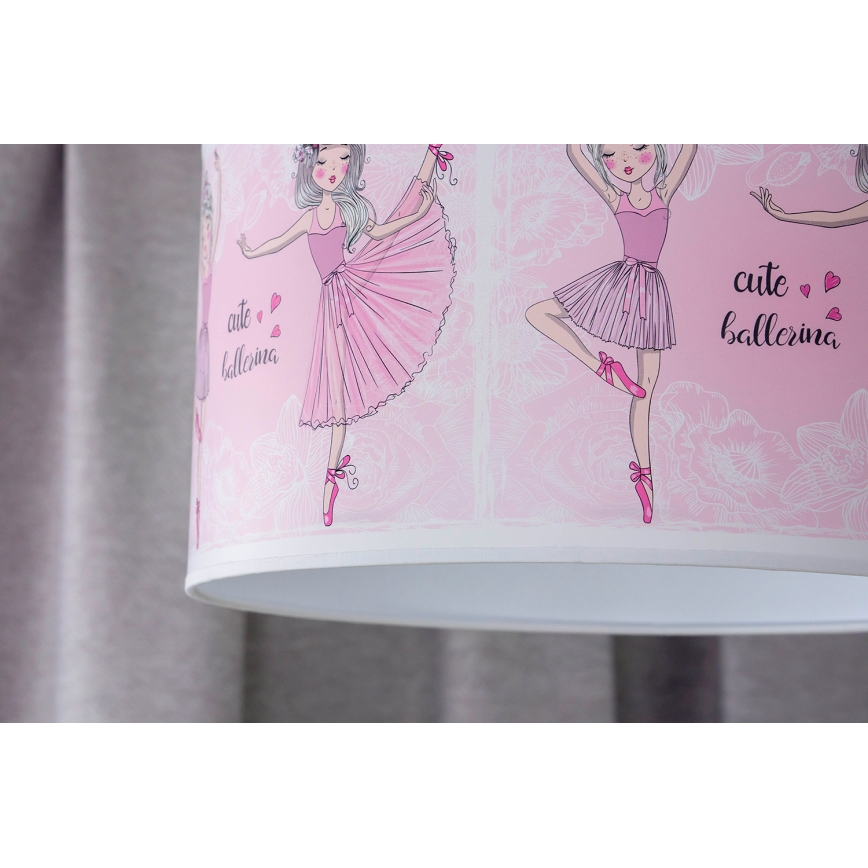 Duolla - Lasten riipuskattokruunu johdossa PRINT M 1xE27/40W/230V halkaisija 35 cm ballerinat