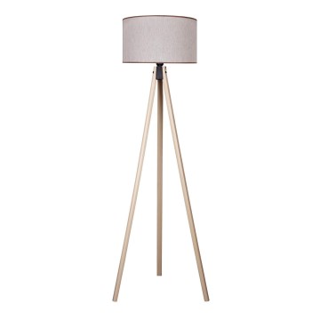Duolla - Lattialamppu 1xE27/60W/230V halkaisija 44 cm beige