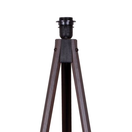 Duolla - Lattialamppu 1xE27/60W/230V halkaisija 44 cm kerma/wenge