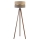 Duolla - Lattialamppu DUO 1xE27/60W/230V halkaisija 44 cm beige/harmaa/wenge
