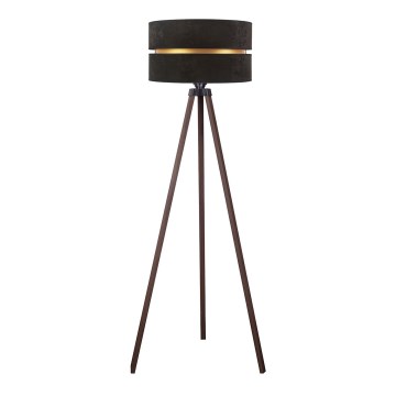Duolla - Lattialamppu DUO 1xE27/60W/230V halkaisija 44 cm musta/ruskea