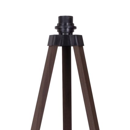Duolla - Lattialamppu DUO 1xE27/60W/230V halkaisija 44 cm musta/ruskea