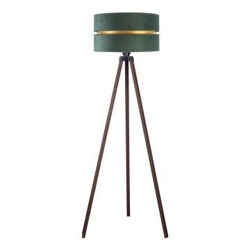 Duolla - Lattialamppu DUO 1xE27/60W/230V halkaisija 44 cm vihreä/ruskea