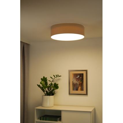Duolla - LED-kattovalaisin CORTINA LED/26W/230V halkaisija 45 cm 4000K beige