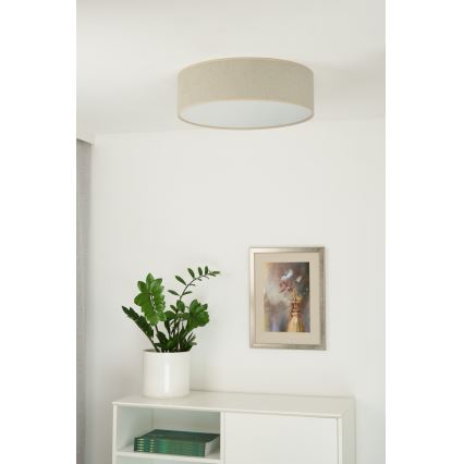 Duolla - LED-kattovalaisin CORTINA LED/26W/230V halkaisija 45 cm 4000K beige
