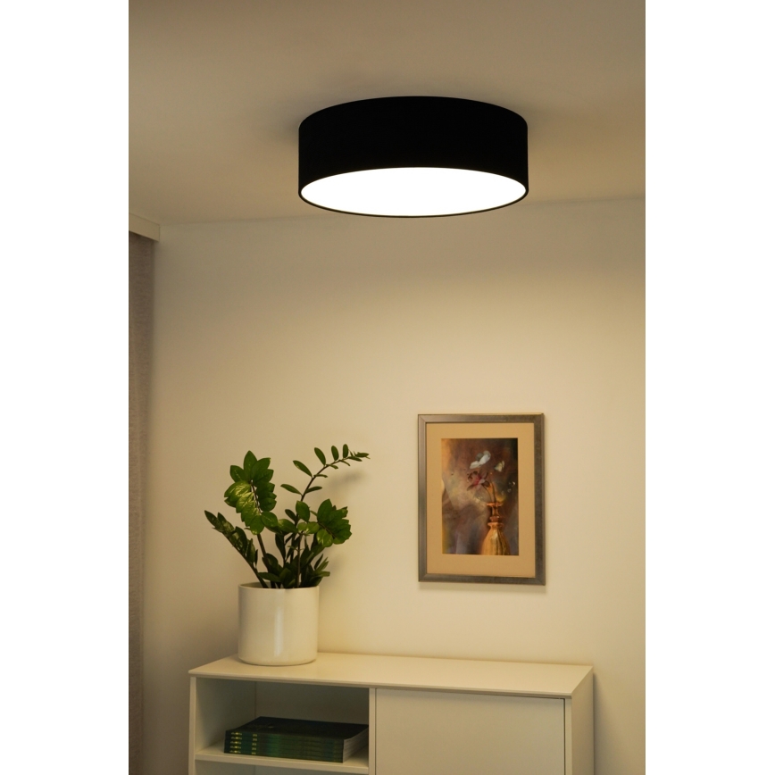Duolla - LED-kattovalaisin CORTINA LED/26W/230V halkaisija 45 cm 4000K musta