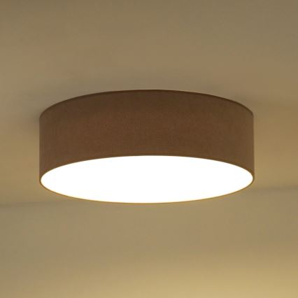 Duolla - LED-kattovalaisin CORTINA LED/26W/230V halkaisija 45 cm 4000K ruskea