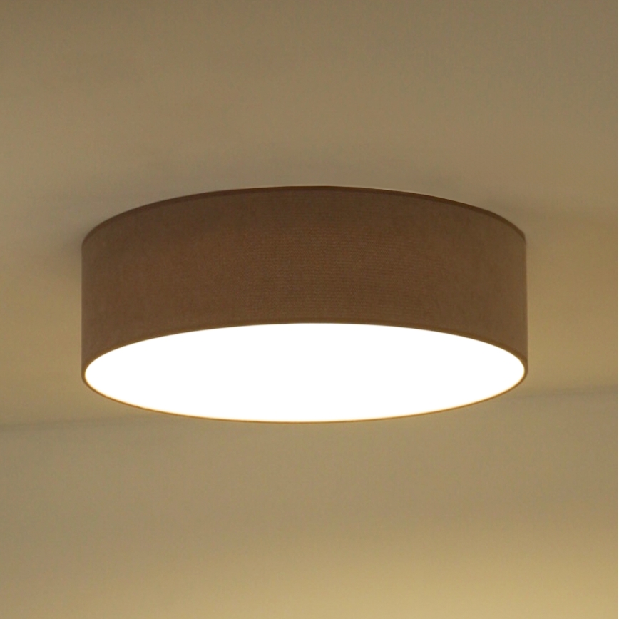 Duolla - LED-kattovalaisin CORTINA LED/26W/230V halkaisija 45 cm 4000K ruskea