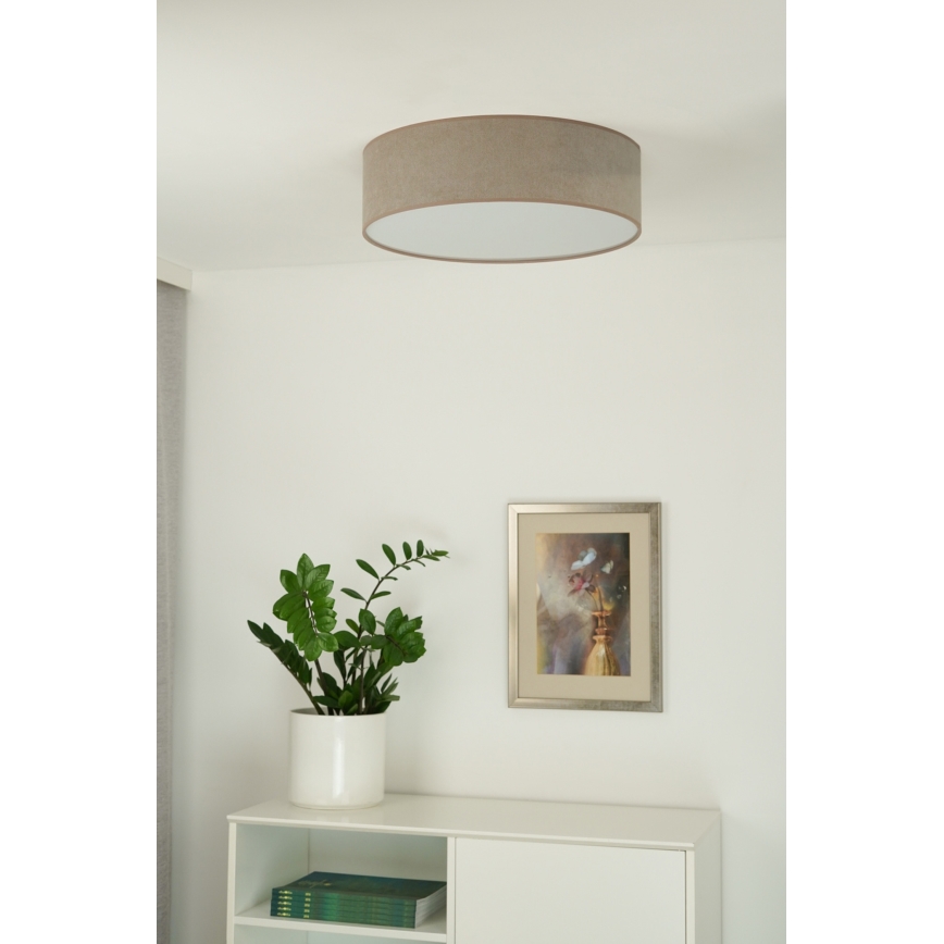 Duolla - LED-kattovalaisin CORTINA LED/26W/230V halkaisija 45 cm 4000K ruskea