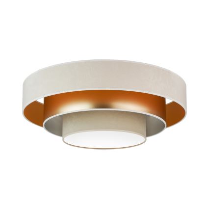 Duolla - LED-kattovalaisin LUNETA LED/26W/230V halkaisija 60 cm 4000K kerma/kulta/beige