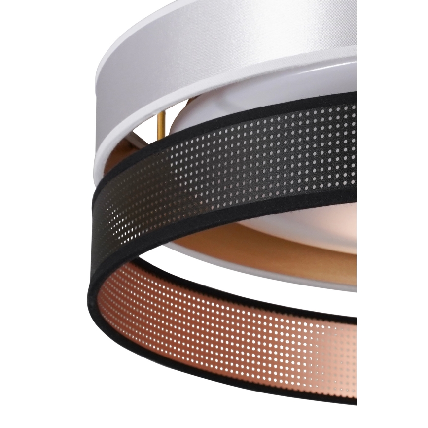 Duolla - LED-kattovalaisin ROLLER DUO SHINY LED/24W/230V halkaisija 45 cm hopea/musta