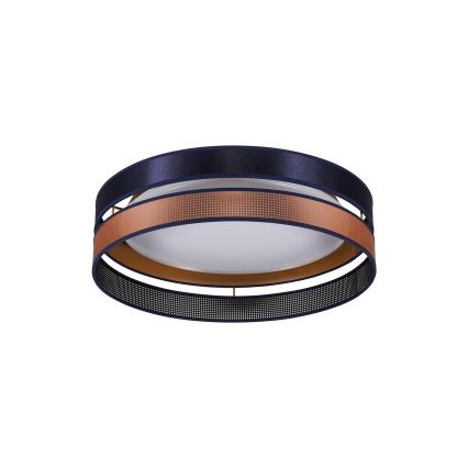 Duolla - LED-kattovalaisin ROLLER DUO SHINY LED/24W/230V halkaisija 45 cm sininen/kupari