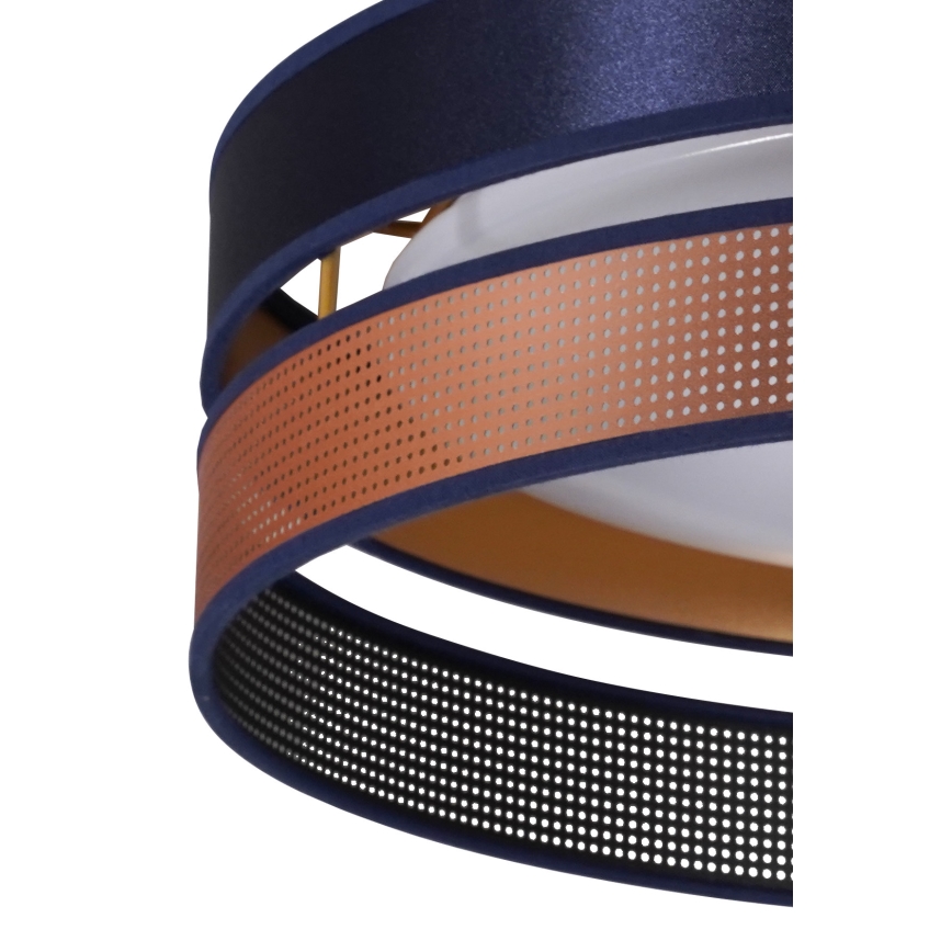 Duolla - LED-kattovalaisin ROLLER DUO SHINY LED/24W/230V halkaisija 45 cm sininen/kupari