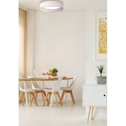 Duolla - LED-kattovalaisin ROLLER LED/24W/230V halkaisija 45 cm beige