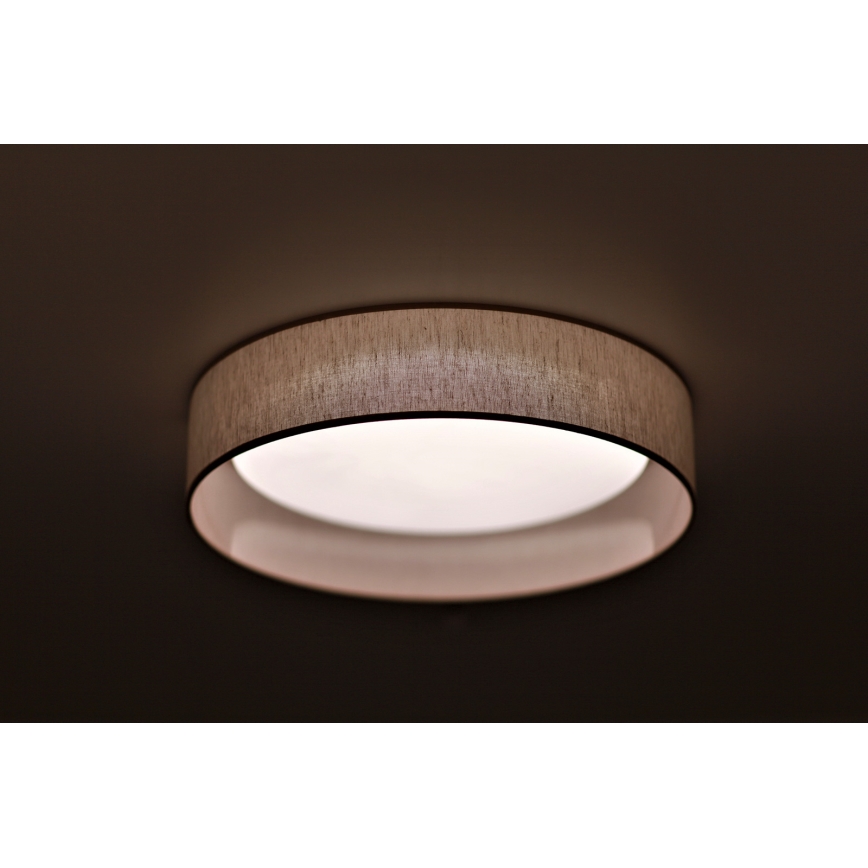 Duolla - LED-kattovalaisin ROLLER LED/24W/230V halkaisija 45 cm beige