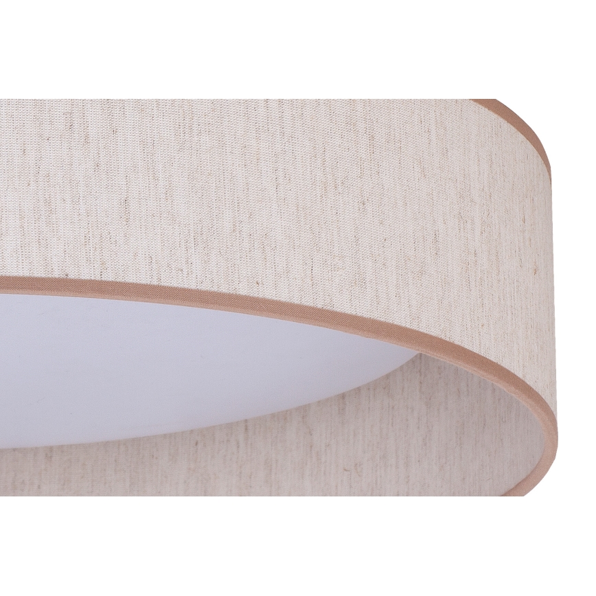 Duolla - LED-kattovalaisin ROLLER LED/24W/230V halkaisija 45 cm beige