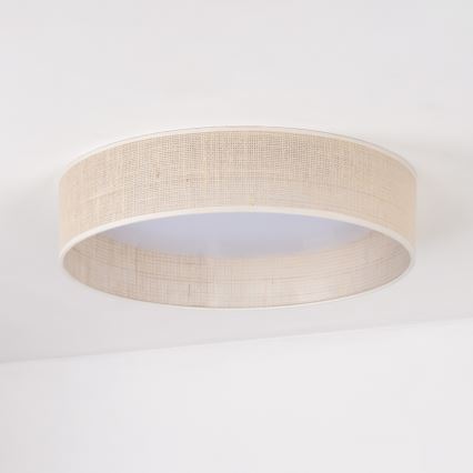 Duolla - LED-kattovalaisin ROLLER LED/24W/230V halkaisija 45 cm beige